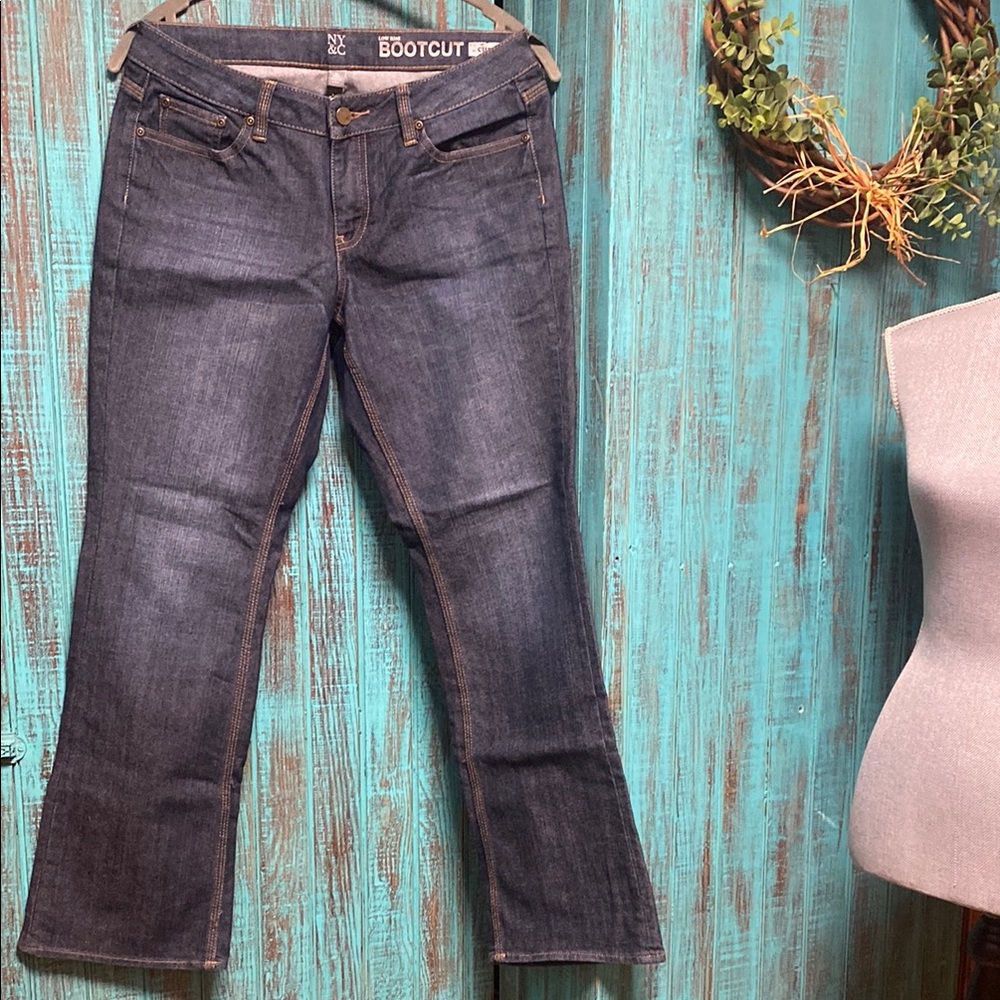 New York & Company Blue Boot Cut Denim Jeans